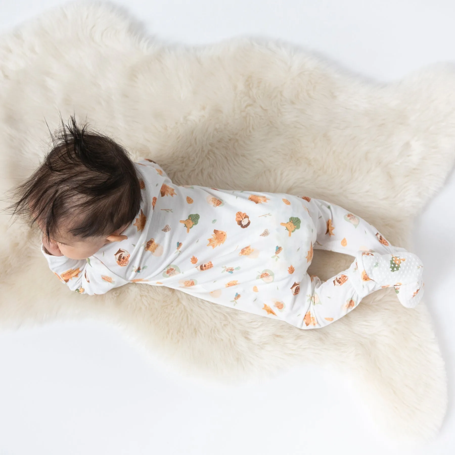 Woodland Swaddle Babies Footie Pajama