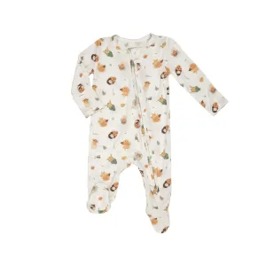 Woodland Swaddle Babies Footie Pajama