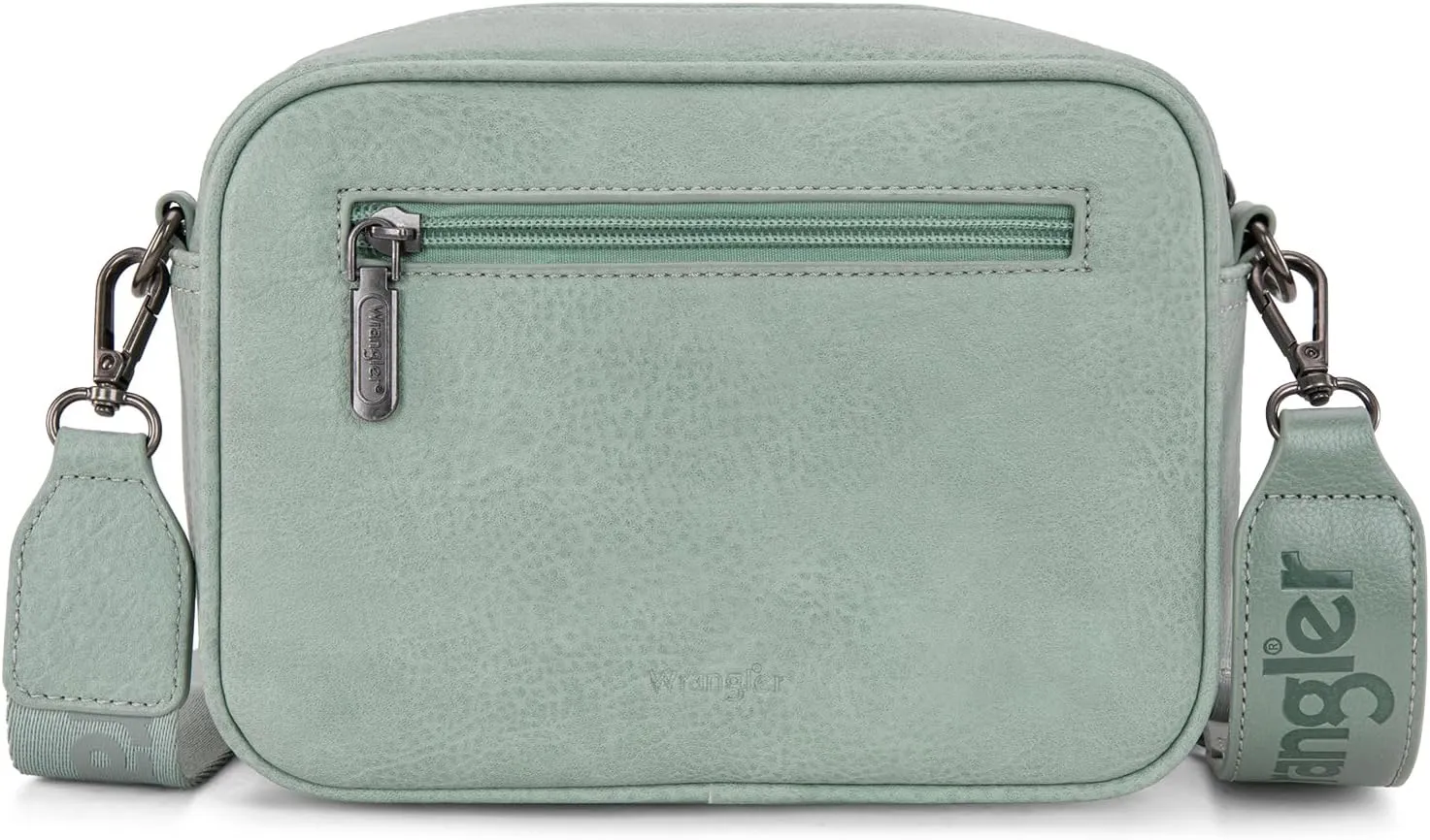 Wrangler Crossbody Bag for Women Vegan Leather Vintage Multi Pocket Crossover Bag Shoulder Pursea with Adjustable Strap