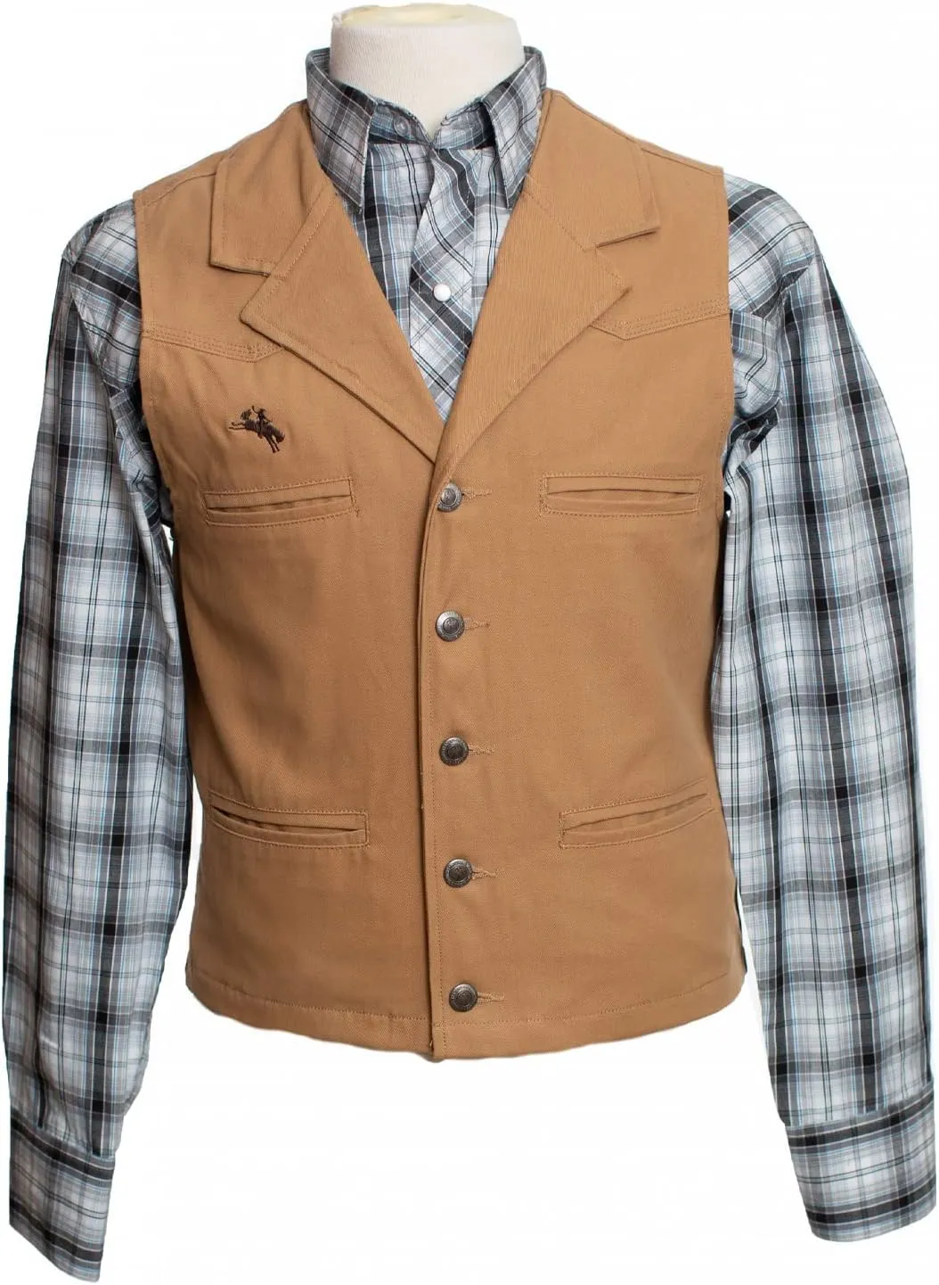 Wyoming Traders mens Bronco Canvas Vest