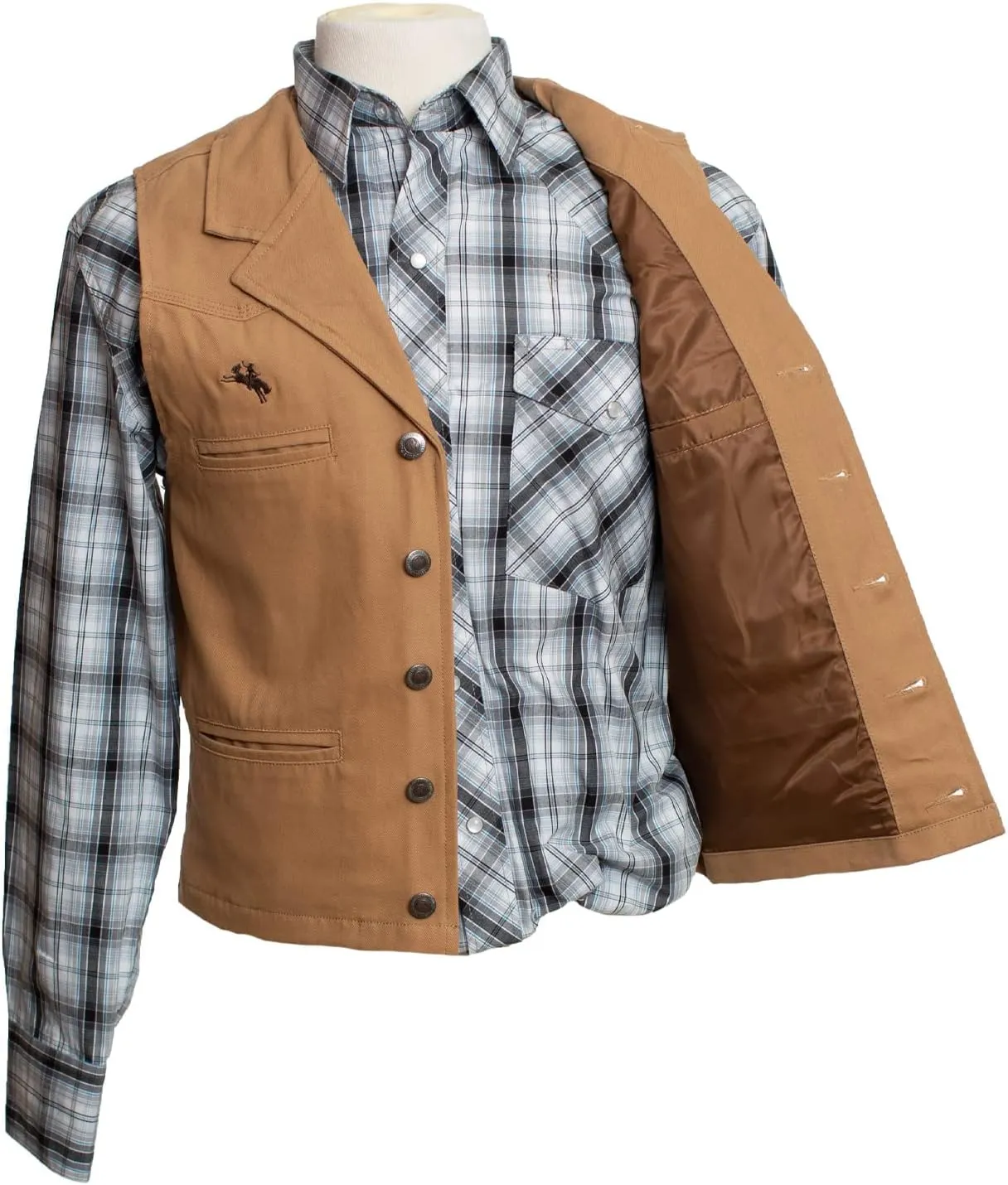 Wyoming Traders mens Bronco Canvas Vest