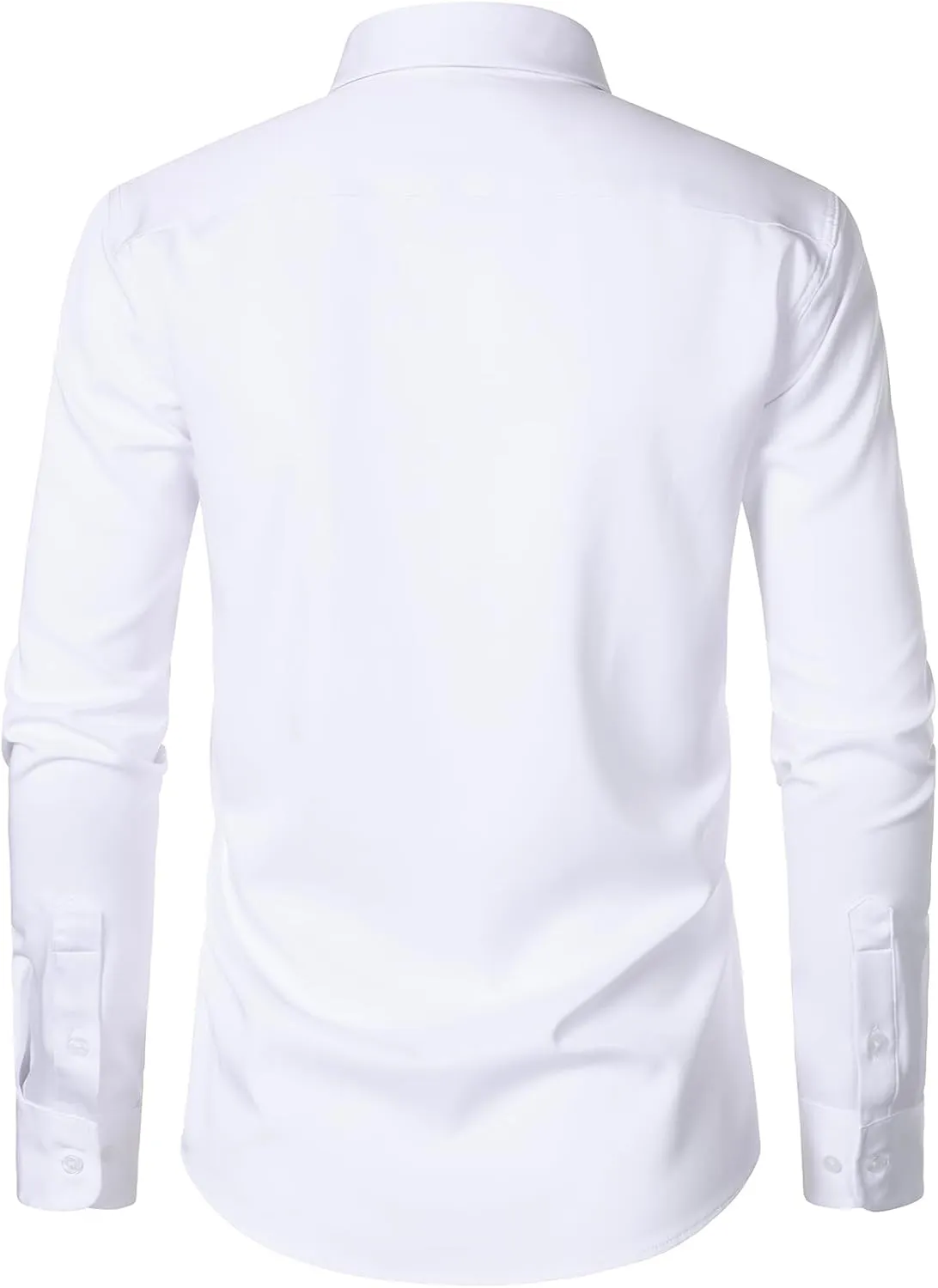 ZEROYAA Men's Wrinkle Free Long Sleeve Dress Shirt Business Casual Modern Slim Fit Button Down Shirts for Wedding and Office