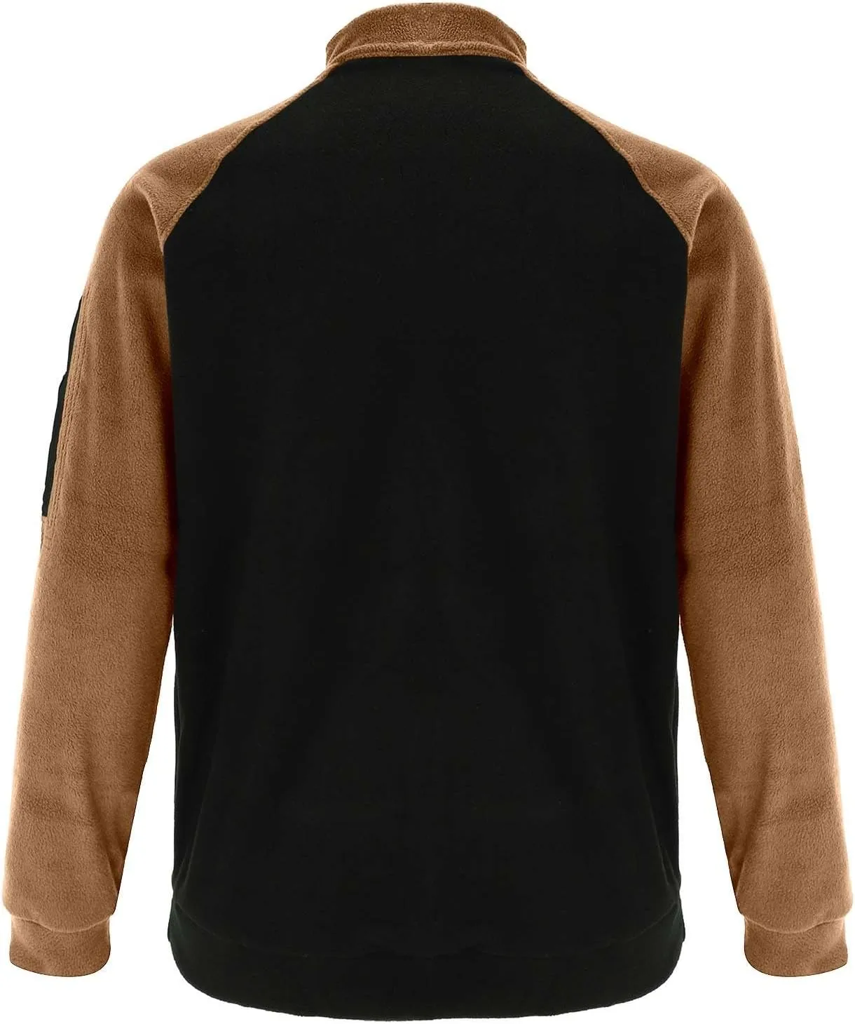 ZYXTIM Mens Tactical Fleece Shirt Jackets Mock Neck Raglan Sleeve Casual Sweatshirts Heavyweight Slim Thicken Hunting Shirts